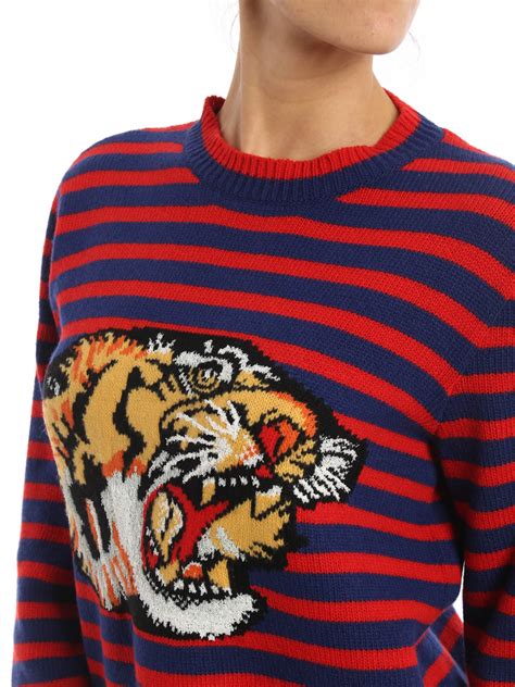 black gucci sweater women's|Gucci tiger sweater women.